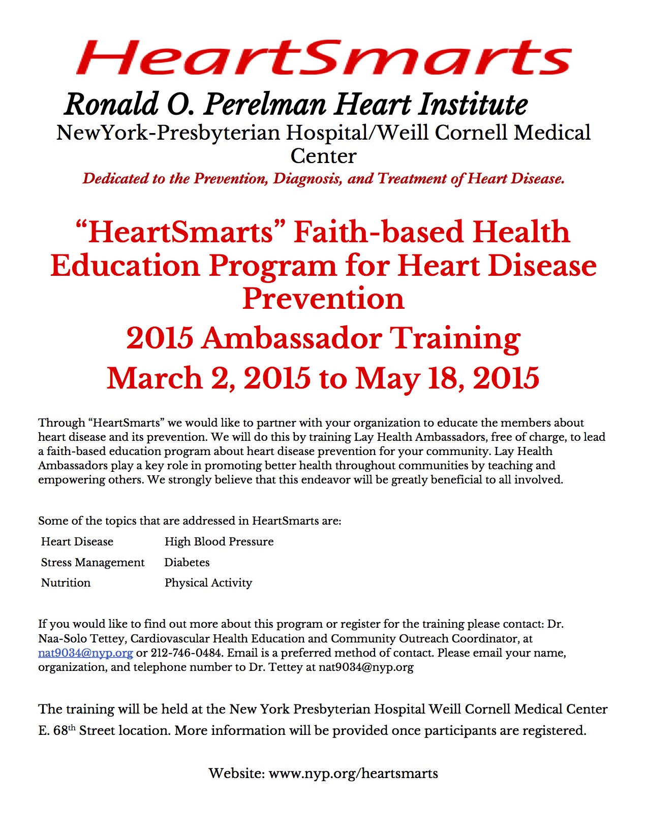 HeartSmartsAmbassadorTraining2015Flier2-30