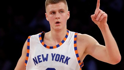 Kristaps Porzingis of the Knicks