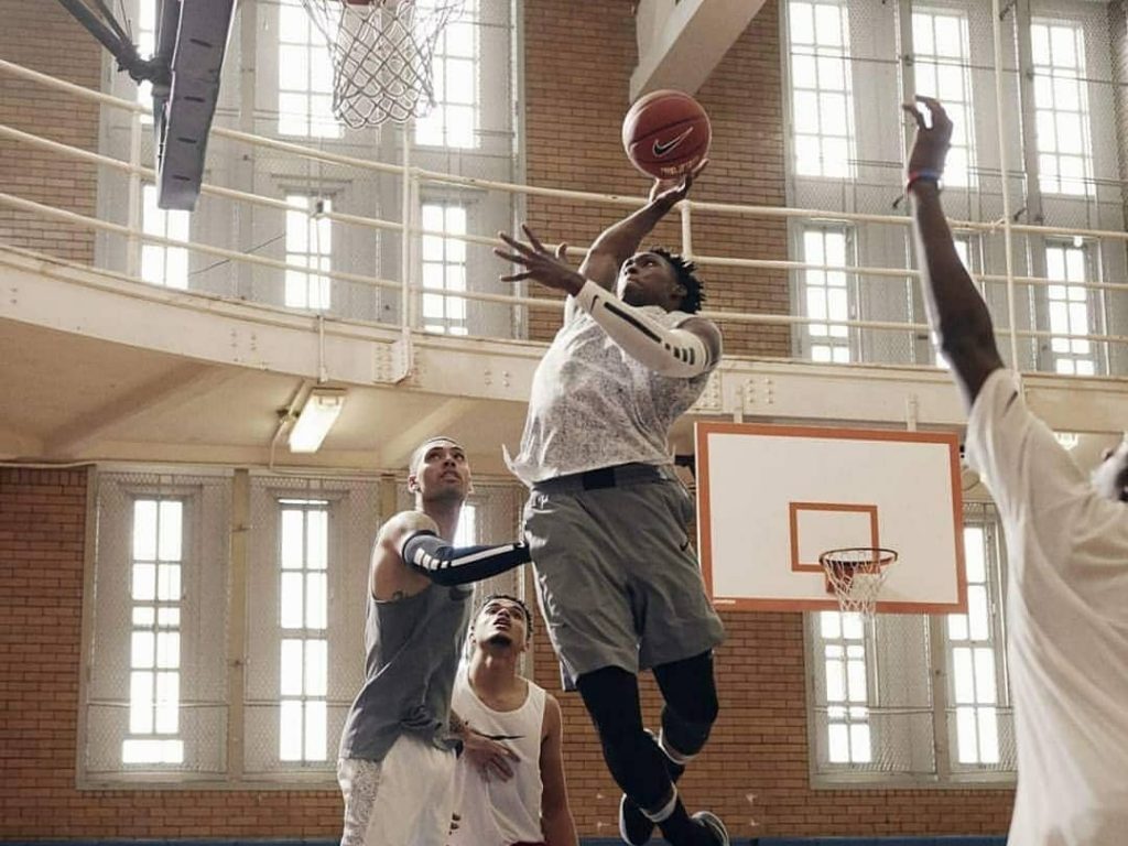 Jesse Daniels on the court