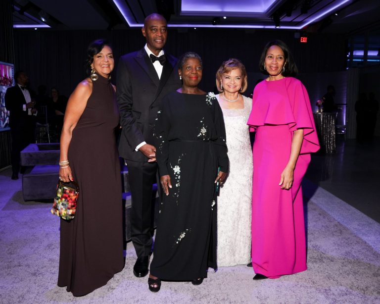 Carol Sutton Lewis, Raymond J. McGuire, Thelma Golden, Kathryn C. Chenault, and Dr. Amelia Ogunlesi at the Studio Museum in Harlem Gala 2026