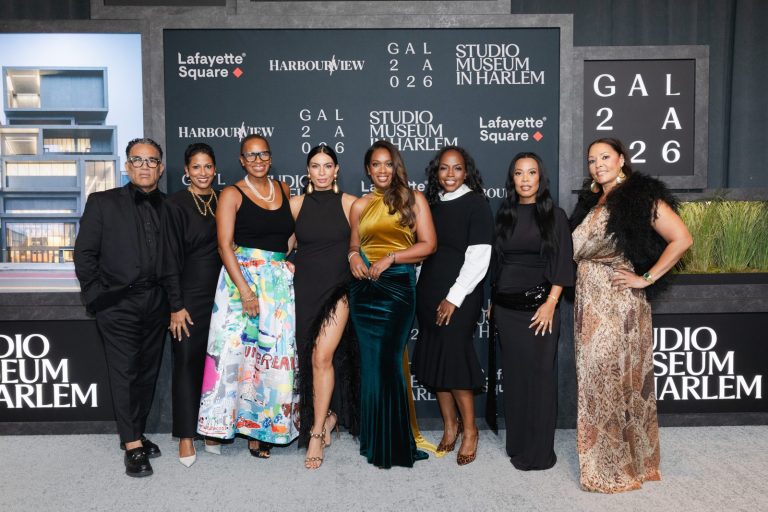 Rodney Shealey, Talitha Watkins, Jeanine Liburd, Lisa Bashi, Sherrese Clarke, Whitney-Gayle Benta, Ingrid Best, and Lucinda Martinez at the Studio Museum in Harlem Gala 2026